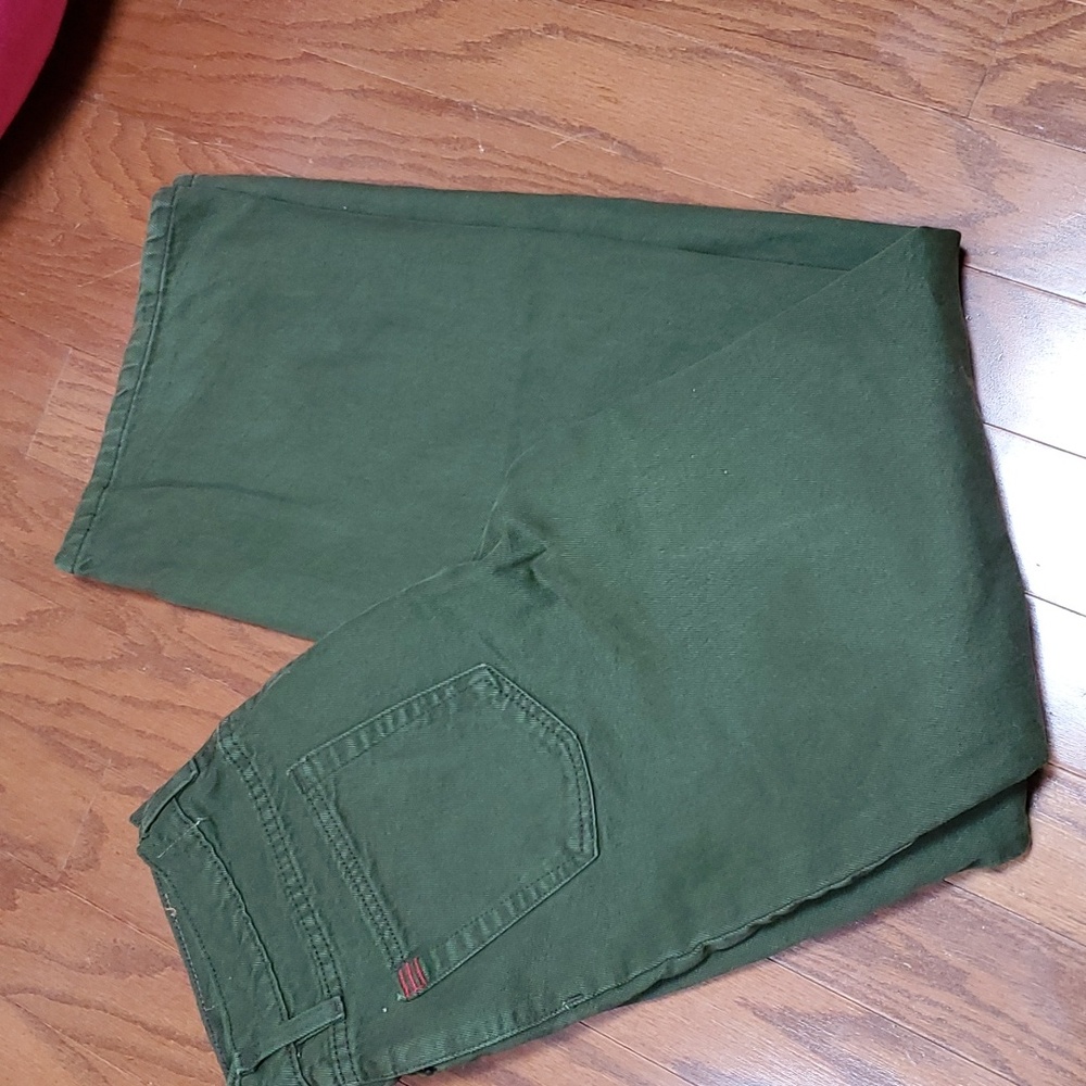 Womens dark green BDG jeans